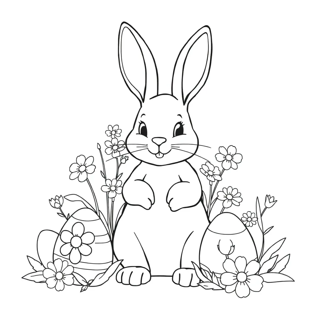 Free Easter Coloring Pages: Spring Eggs and Chicks Coloring Pages for Kids