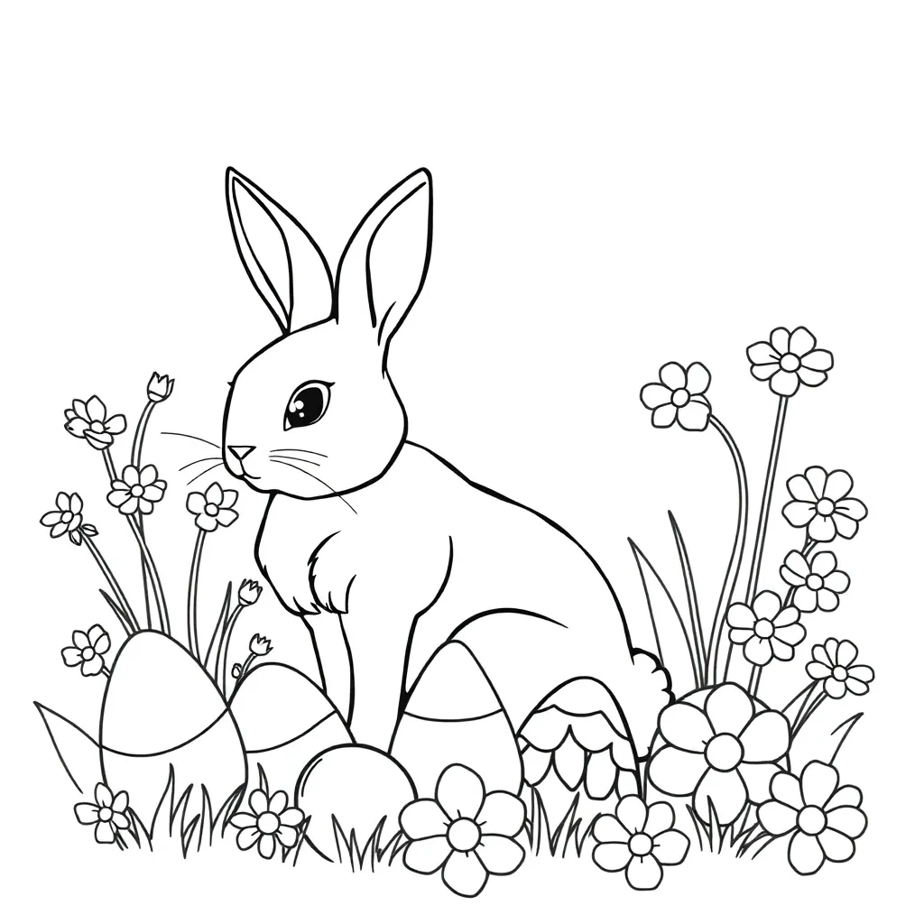Free Easter Coloring Page for Kids