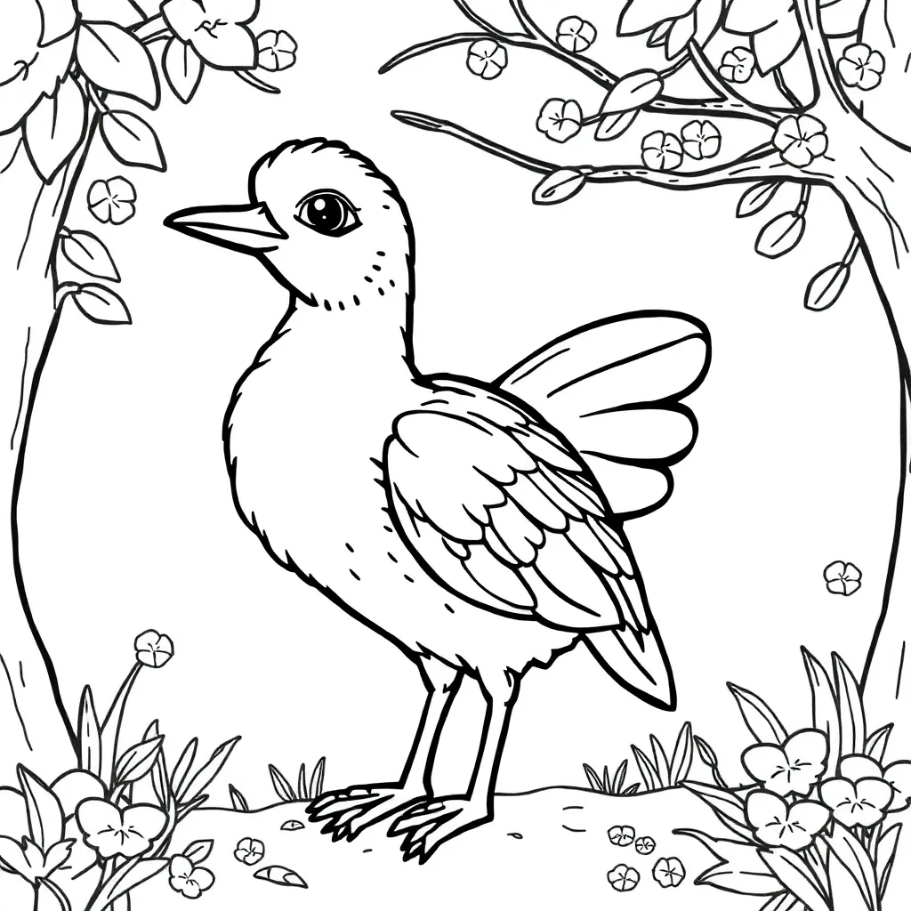 Free Cow Farm Animal Coloring Page Cute Black and White Coloring Page