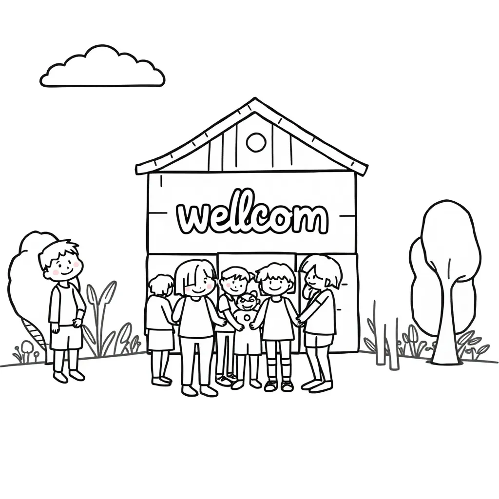 Childrens coloring page