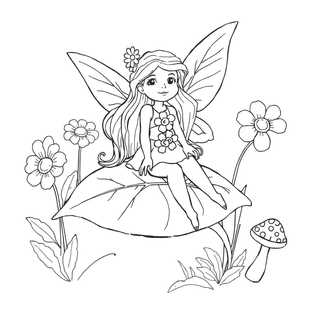 Fee, coloring page for kids