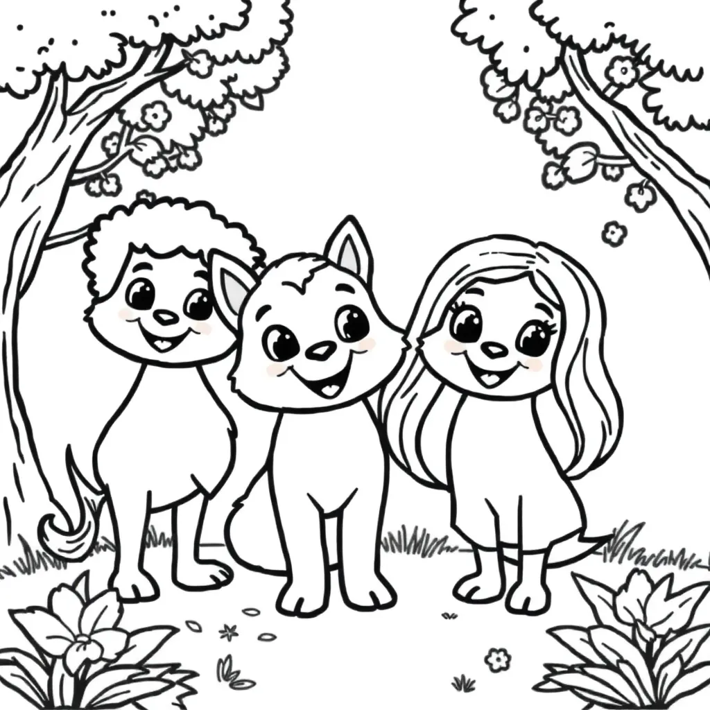 Childrens coloring page