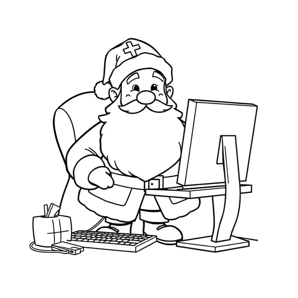 Free Printable Sinterklaas Coloring Page for Kids