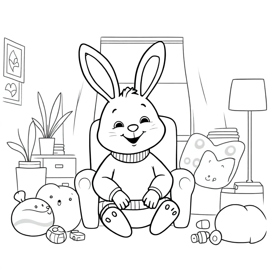 Free Bing Coloring Page for Kids