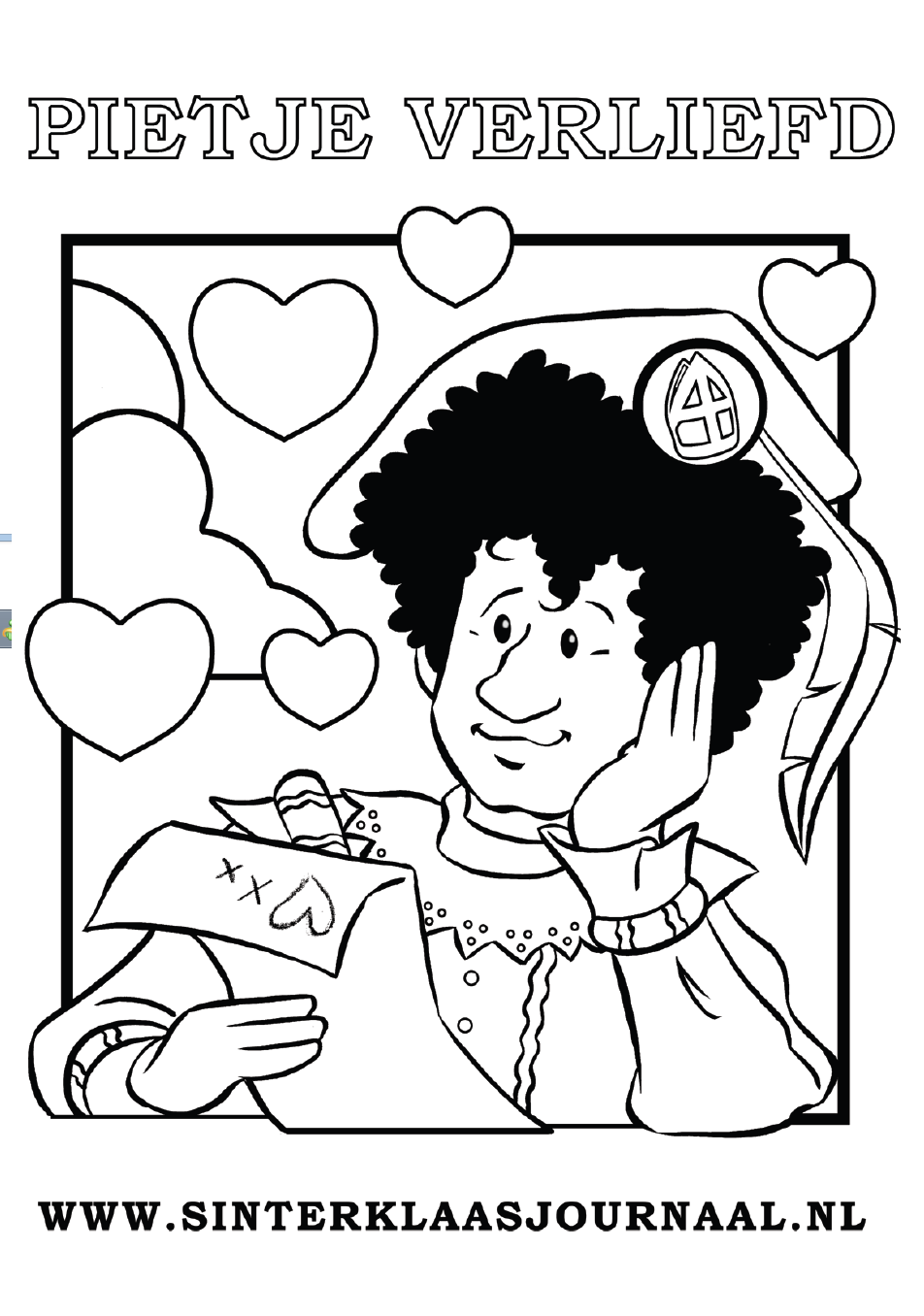 Free Sinterklaas Journal Coloring Page_08 Coloring Page for Kids