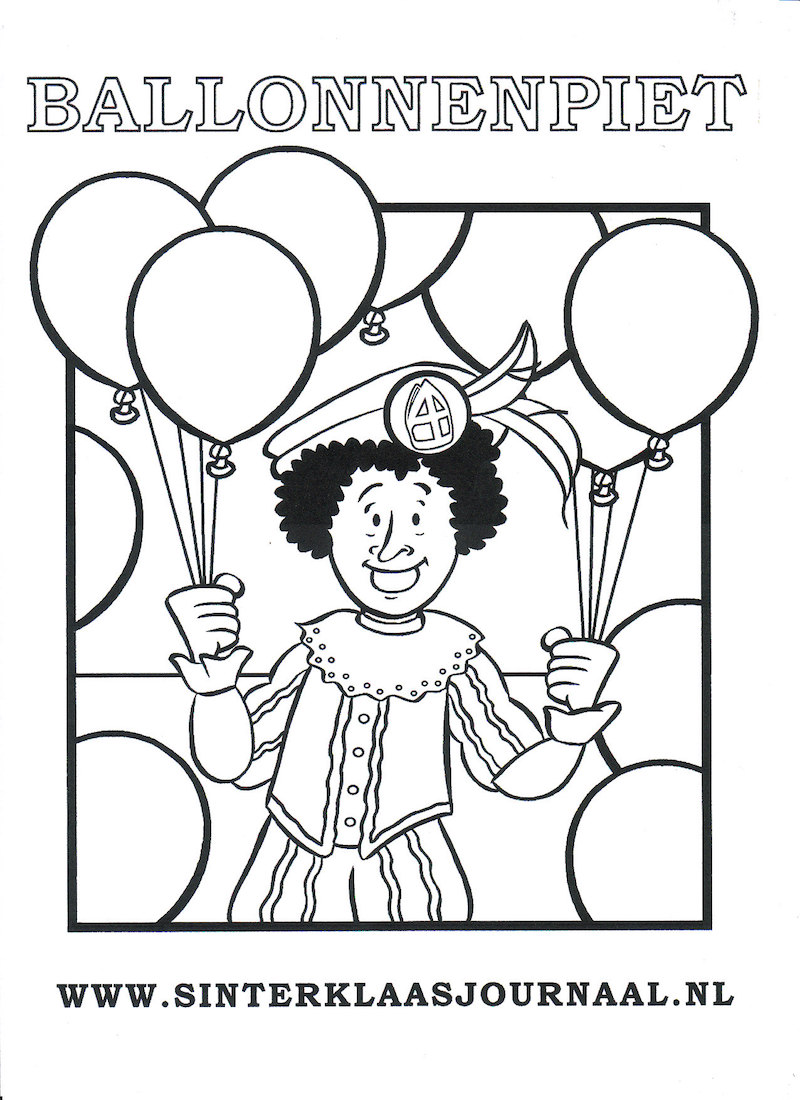 Free Sinterklaas Journal Coloring Page for Kids