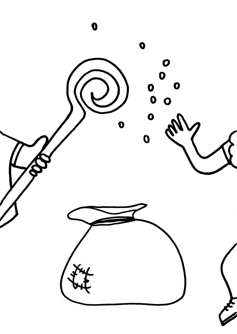 Coloring Page The Saint Nicholas Sack