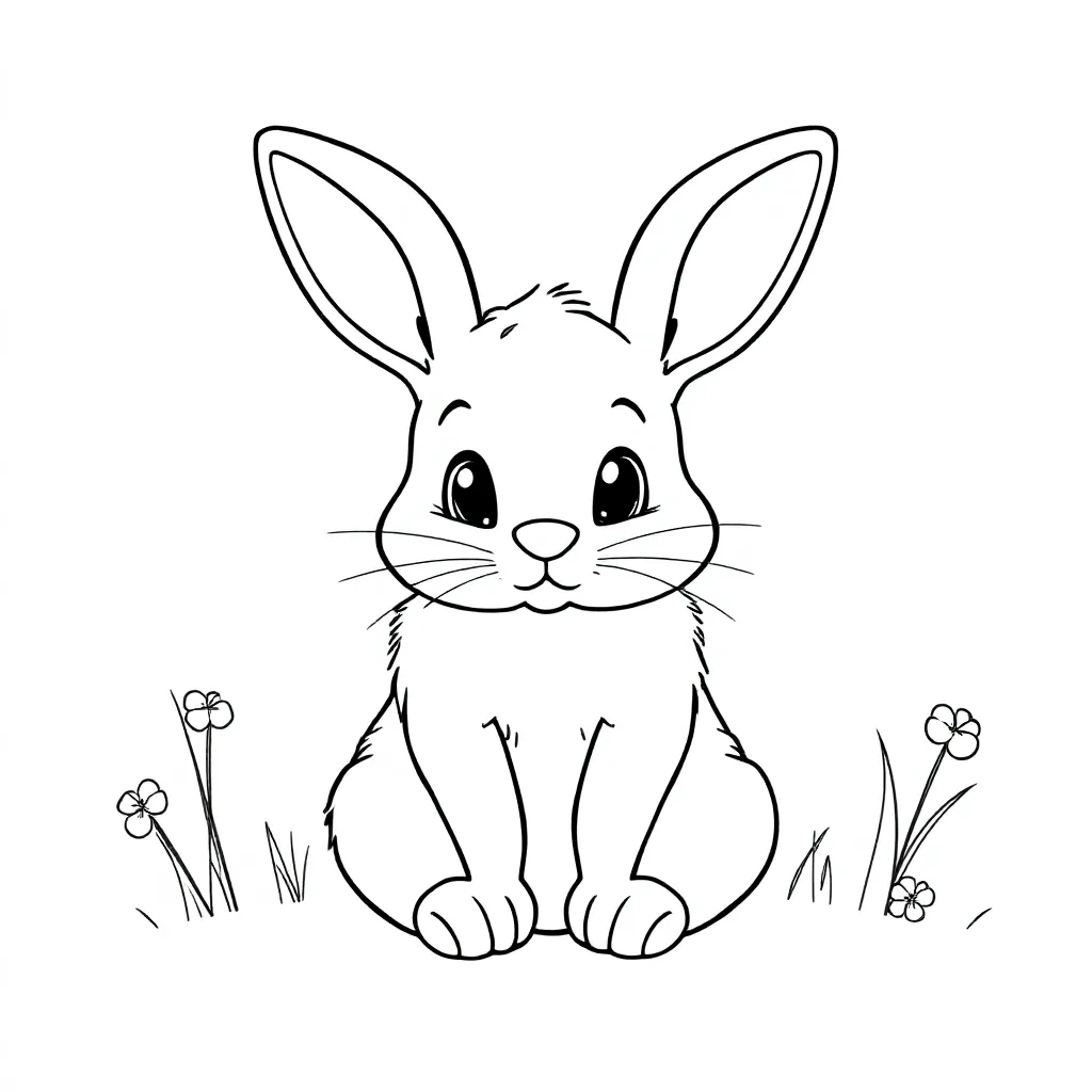 Rabbit Coloring Page