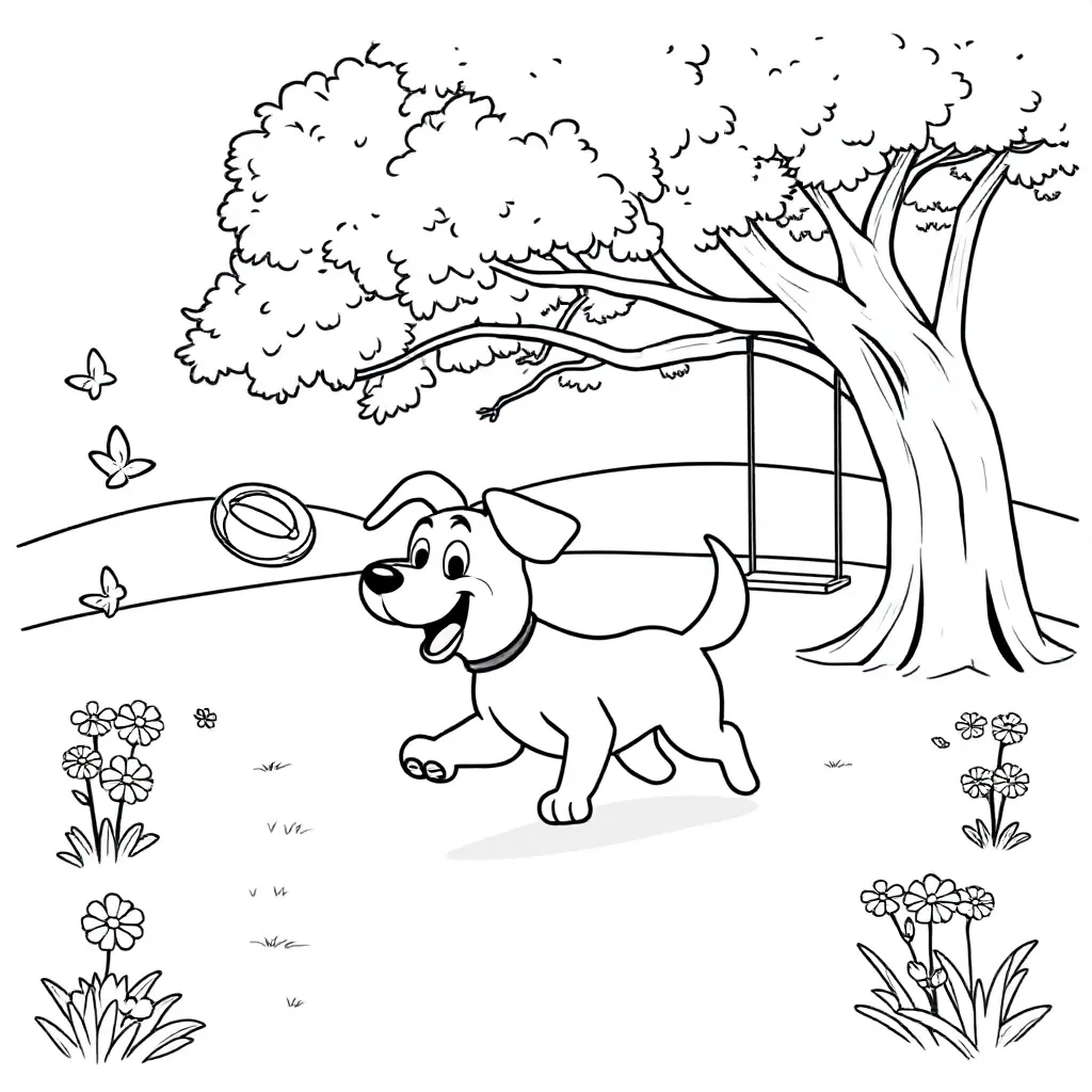 Dog Coloring Page