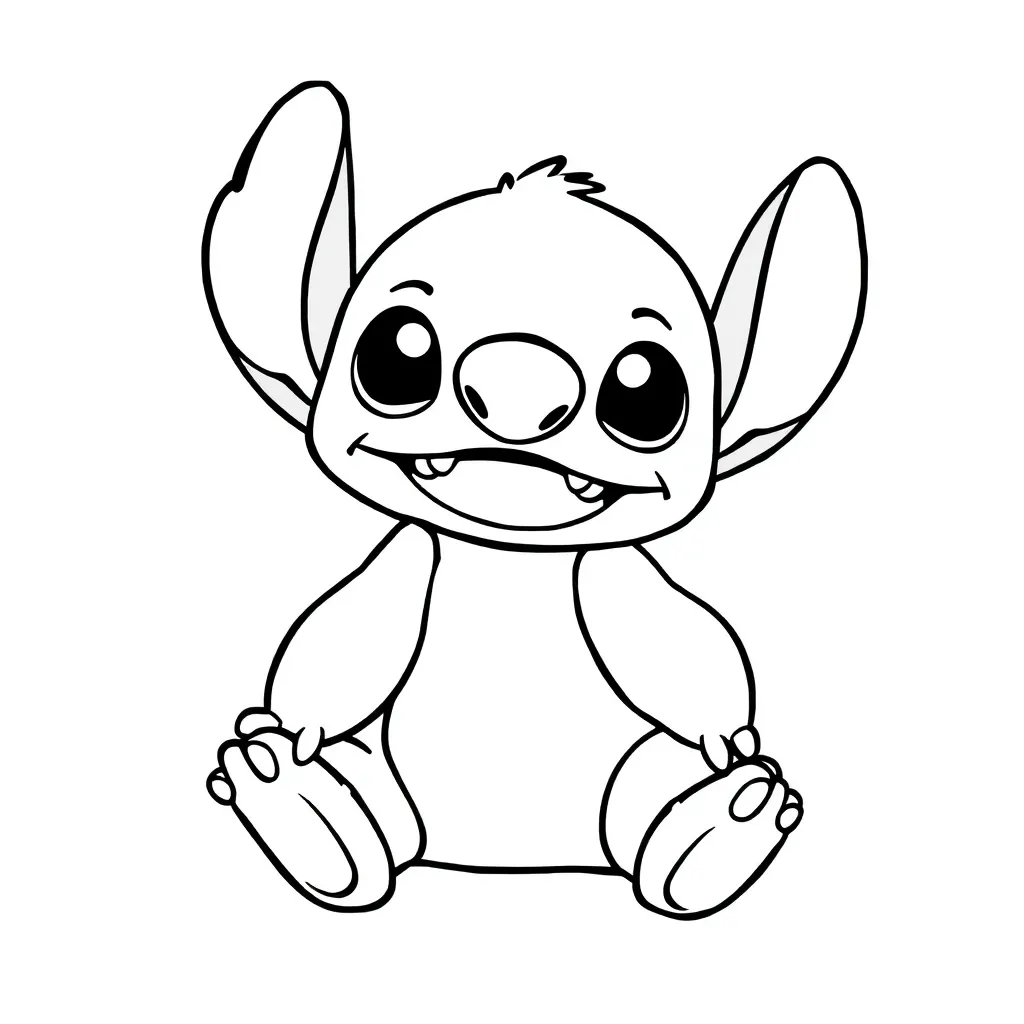 Stitch coloring page coloring page for kids