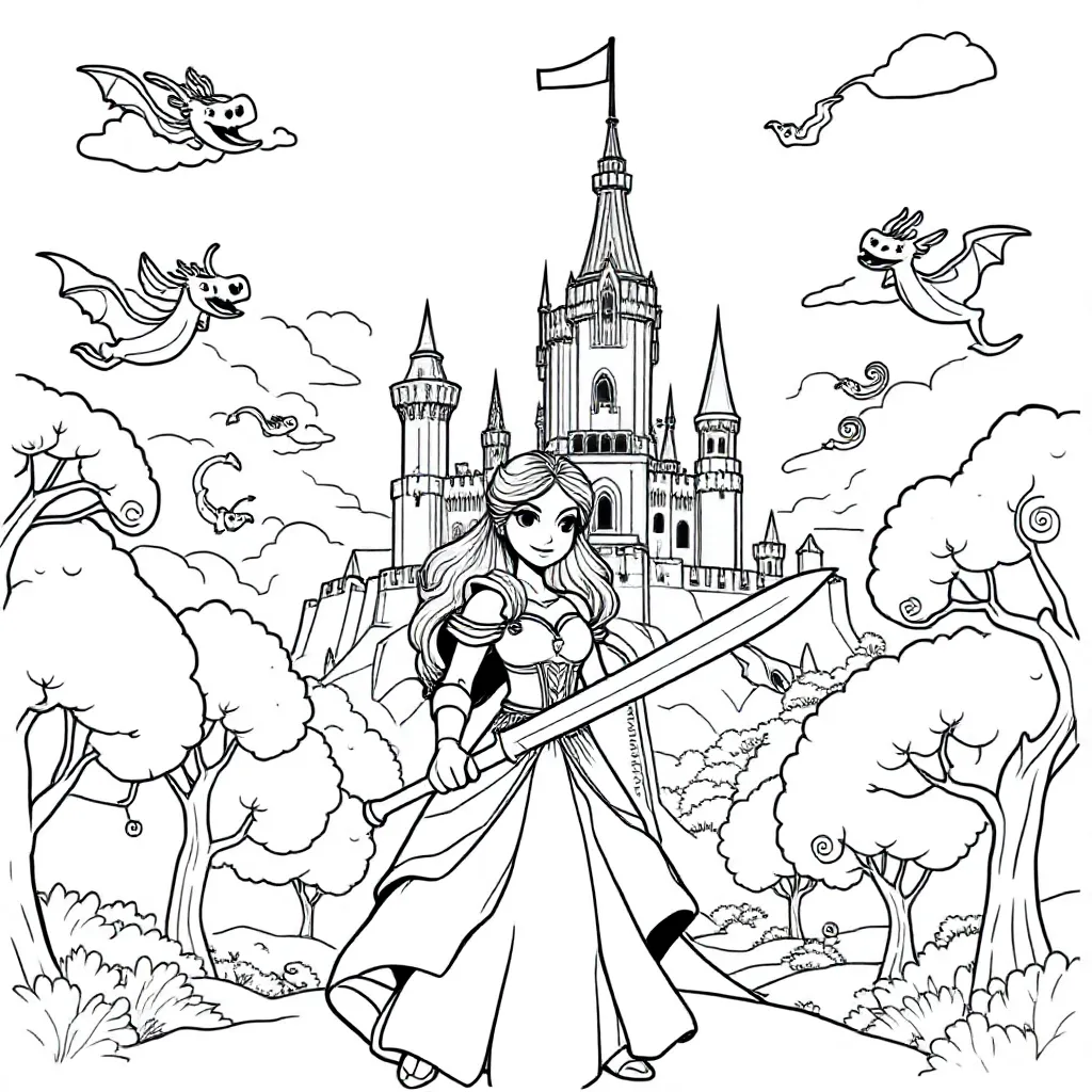 Feuille de coloriage pour enfants