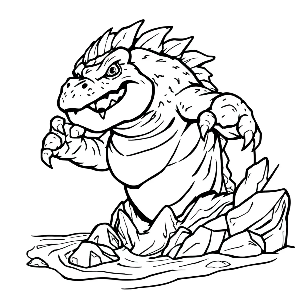 Frozen Sneeuwmonster Mystiek Ijslandschap Avontuur coloring page for children