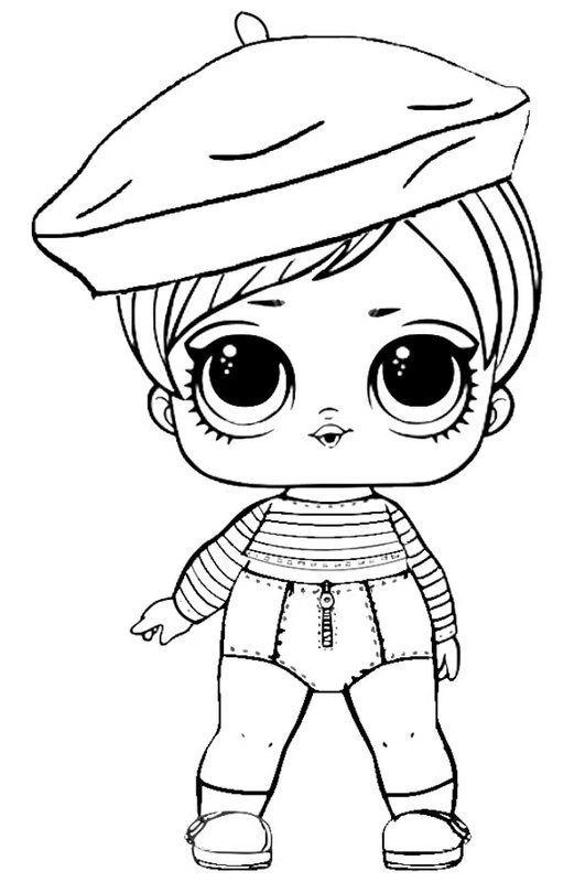 Coloring Page L.O.L. Surprise! Pop Baby French