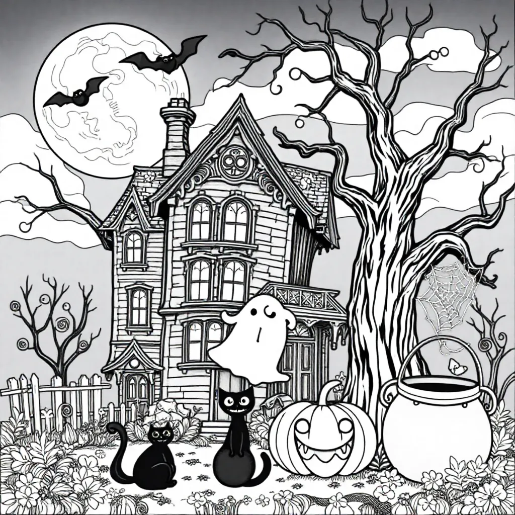 heloween coloring page for children