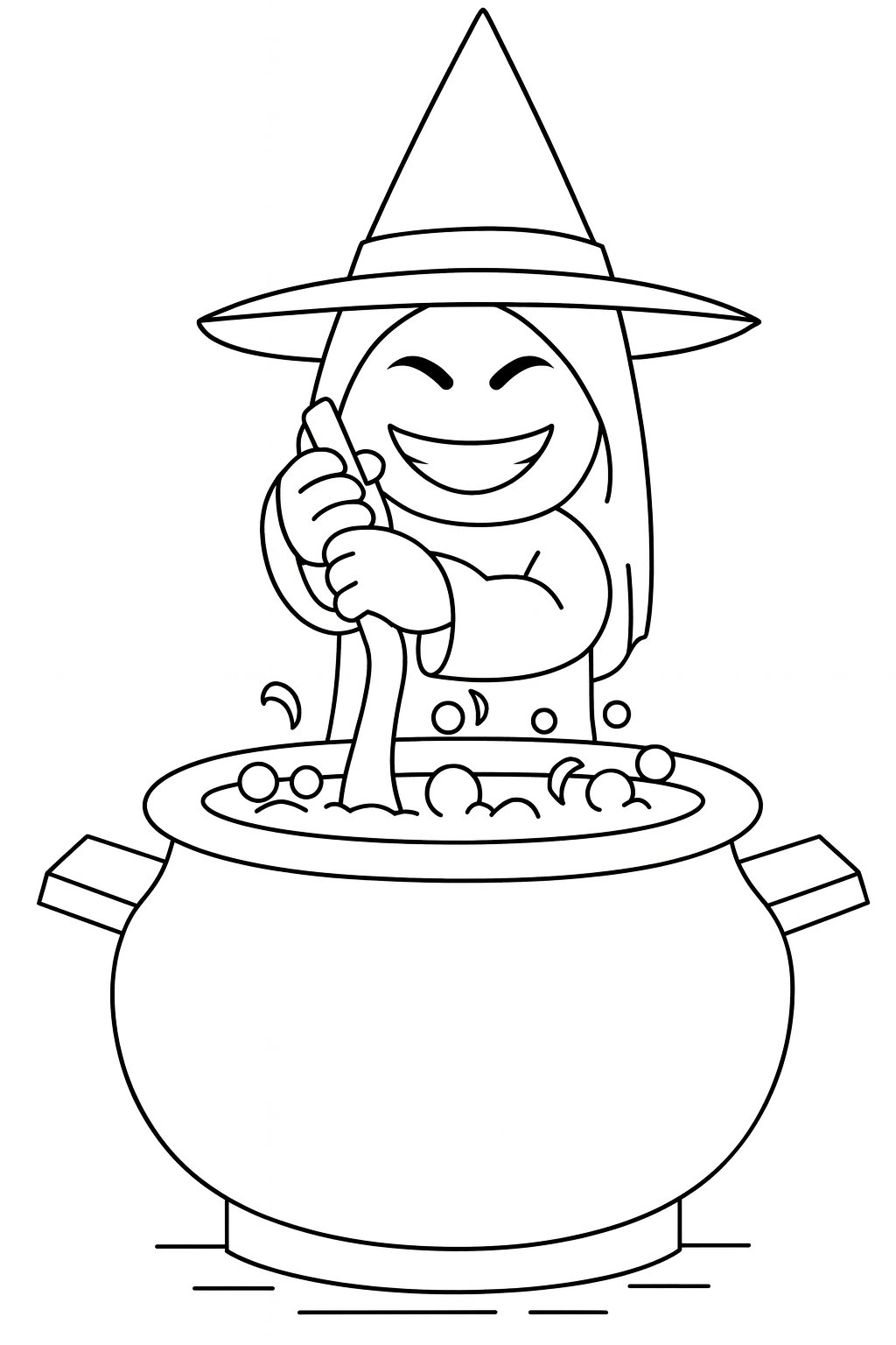 Kleurplaat van witch fuse (steal a brainrot), variant 3