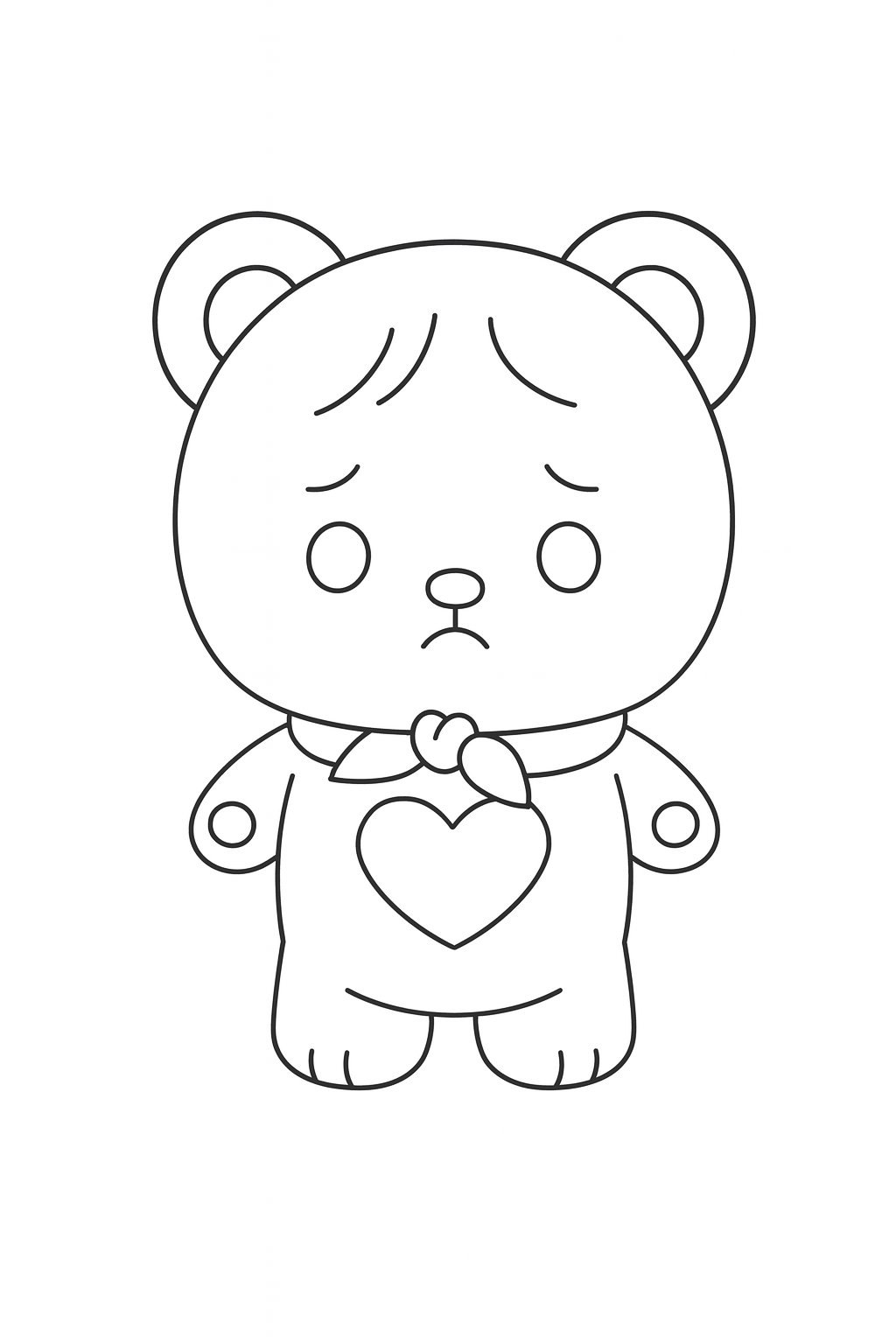 Kleurplaat van blackpink knuffel jisoo, variant 4