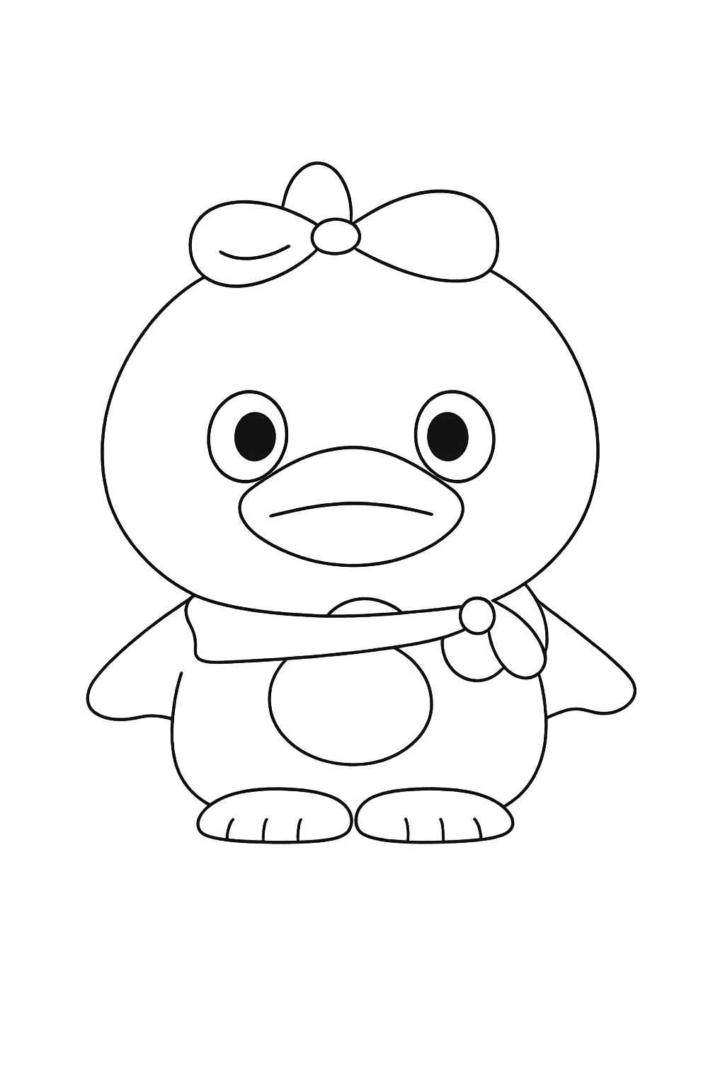 Kleurplaat van blackpink plush lisa, variant 3